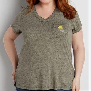 Midwest is best burnout pocket tee